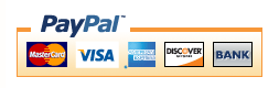 Use Your MAJOR CREDIT CARD, Or PayPal Account Securely...